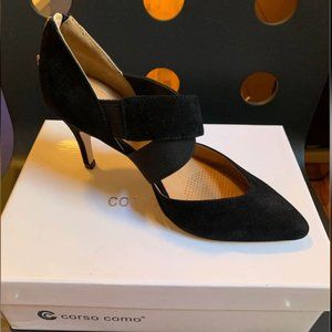 Corso Como Black suede pumps